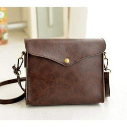 Womens Leather Shoulder BagBrown 