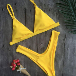 Yellow Brazilian Bikini 